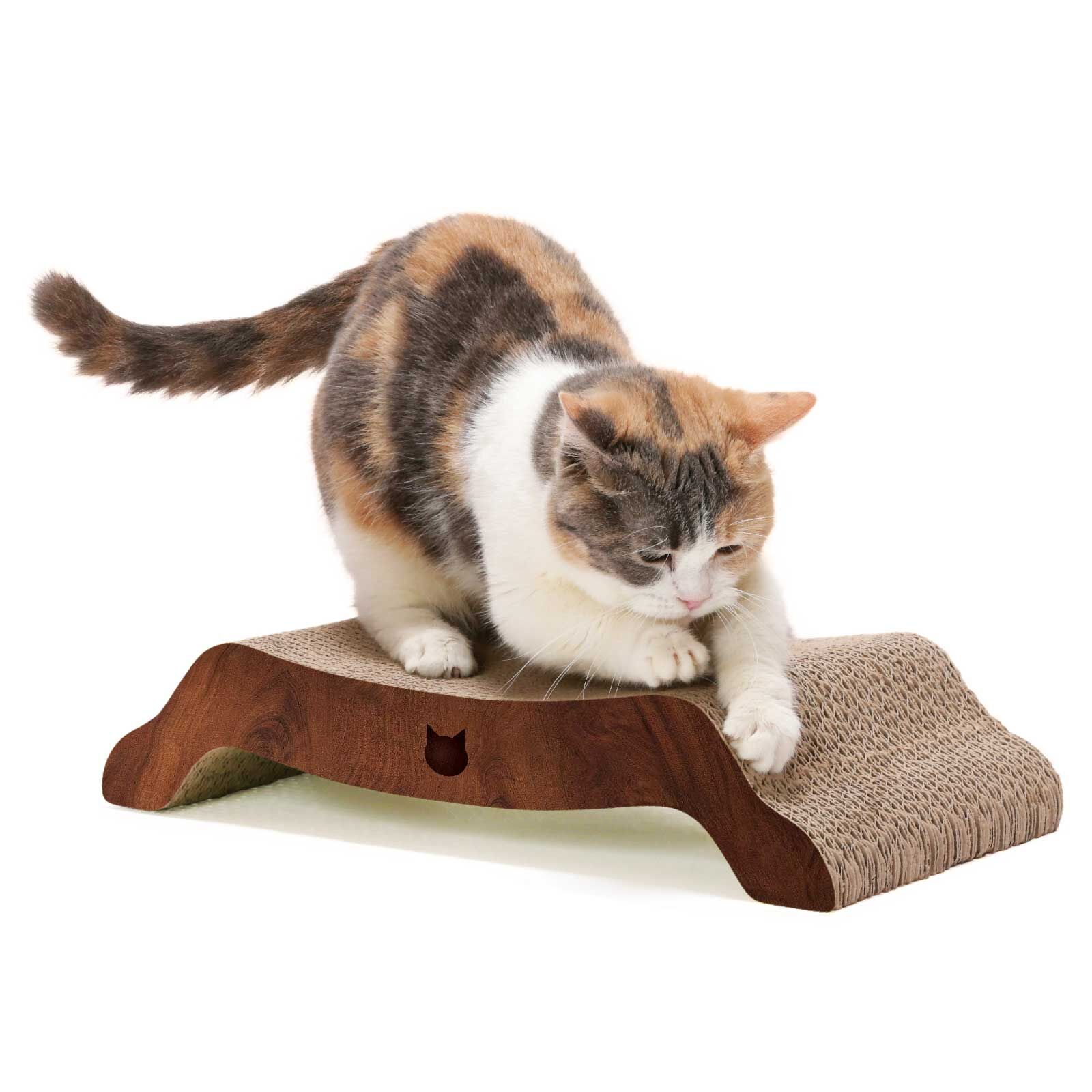 necoichi 雙面木紋拱橋型貓抓板