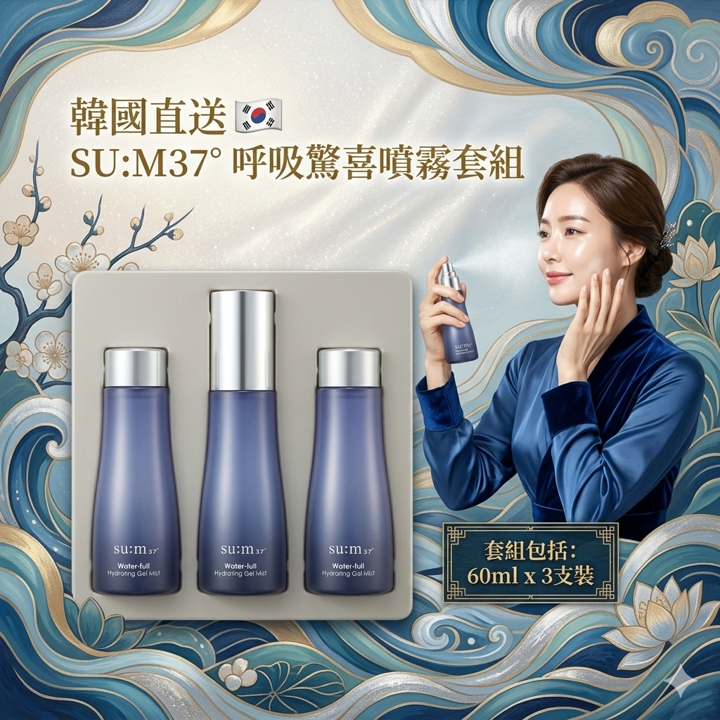 【韓國預購】AKR030318 SU:M37° 呼吸驚喜噴霧套組