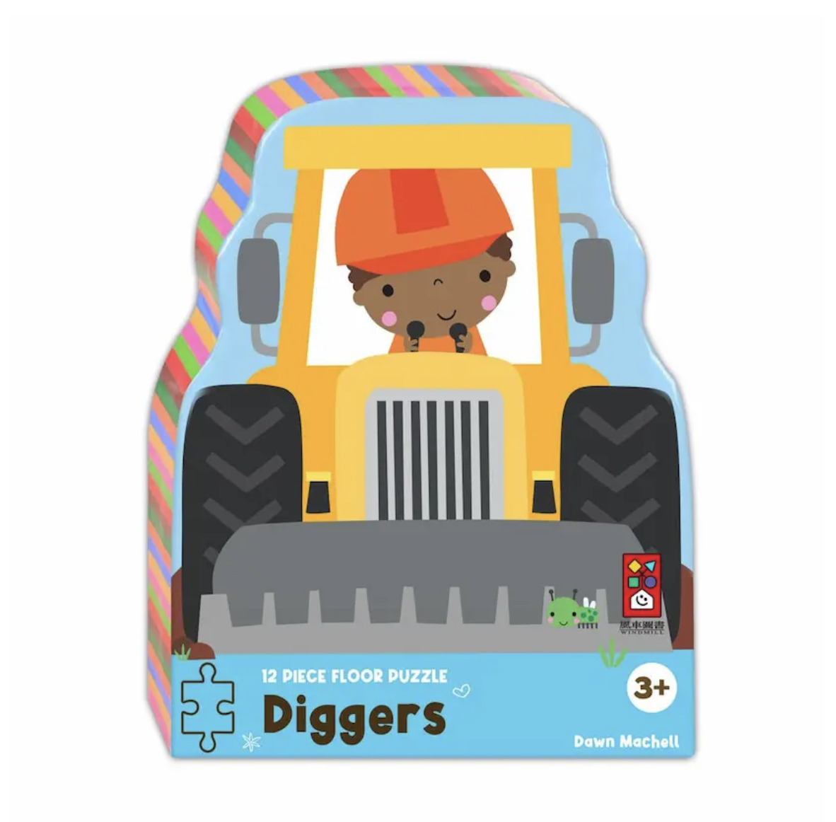 造型大片拼圖屋-挖土機