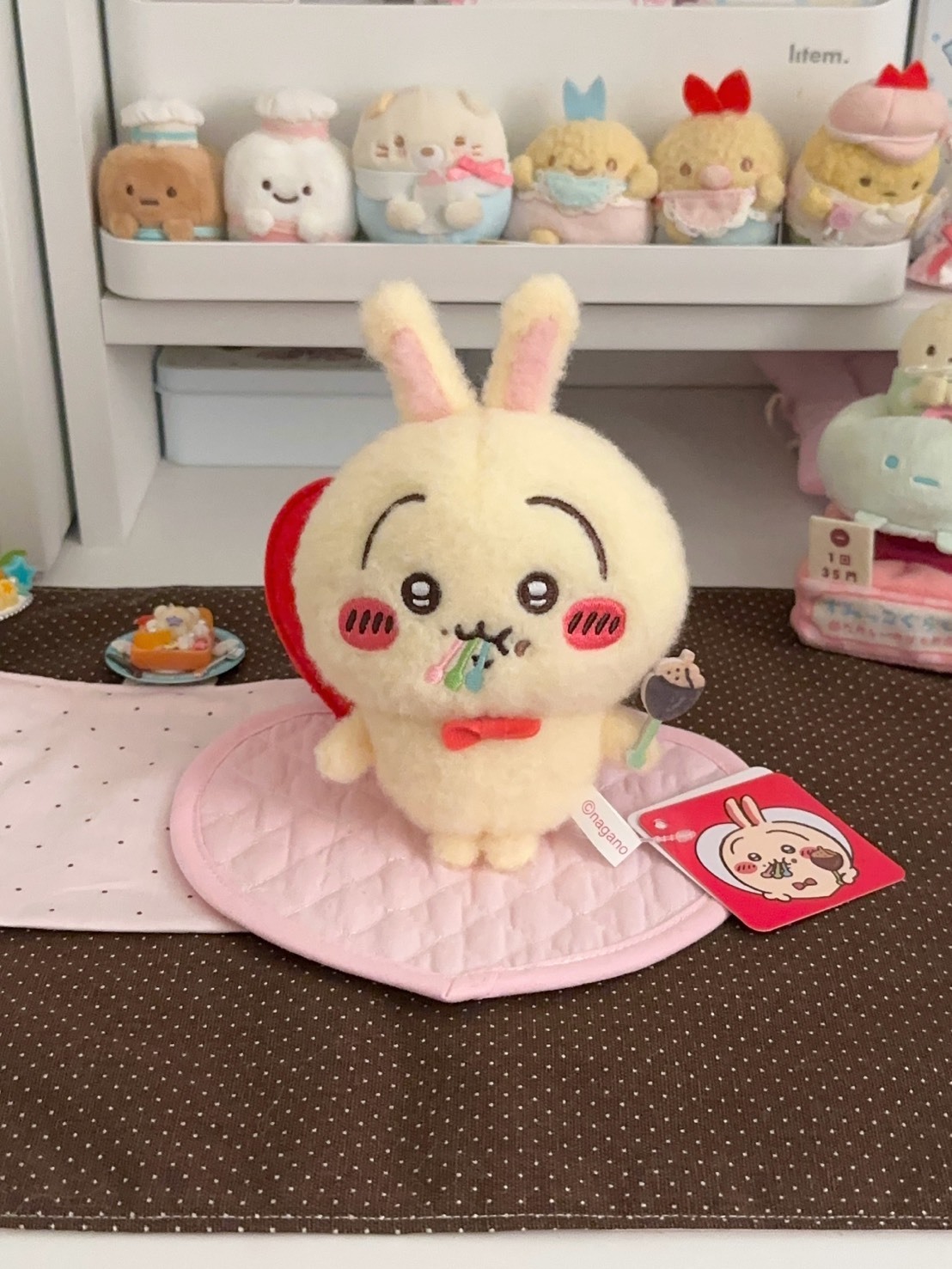 正版授權 CHIIKAWA 吉伊卡哇 情人節 毛絨 吊飾