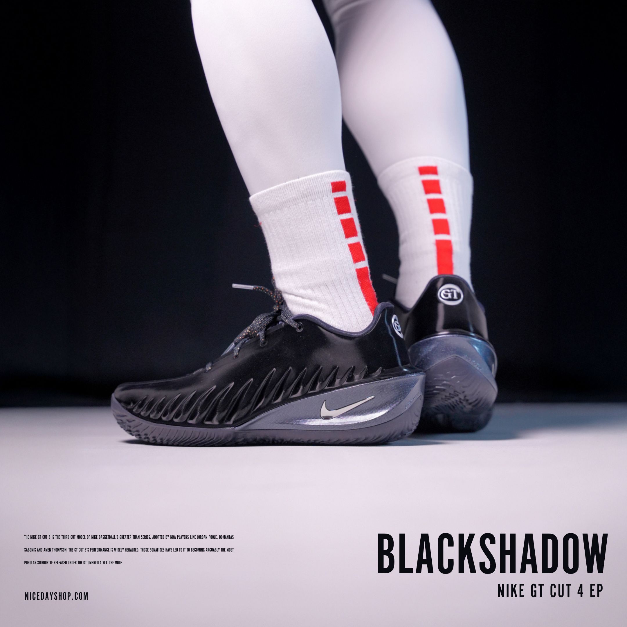 NICEDAY 現貨 Nike G.T. Cut 4 EP 黑 黑灰 麂皮 實戰 籃球鞋 HV9921-001