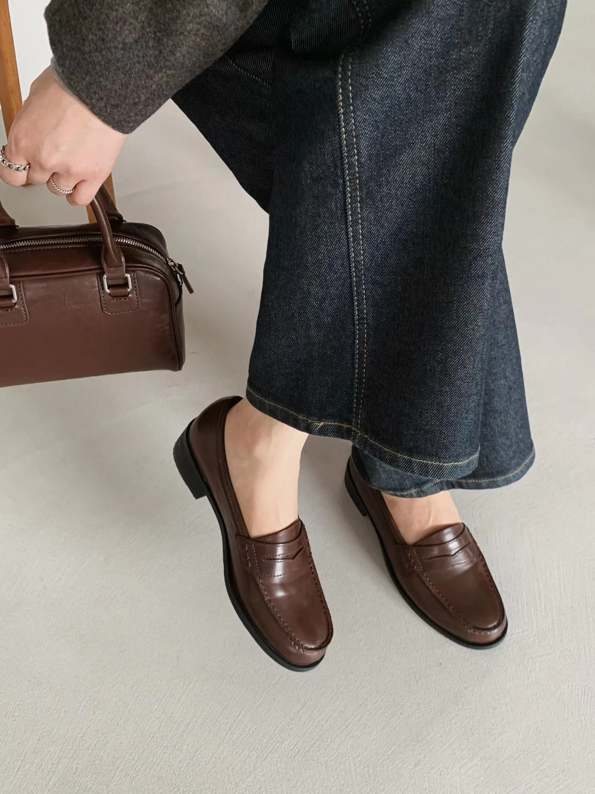 ASK 經典便士樂福鞋（進口皮革）3205