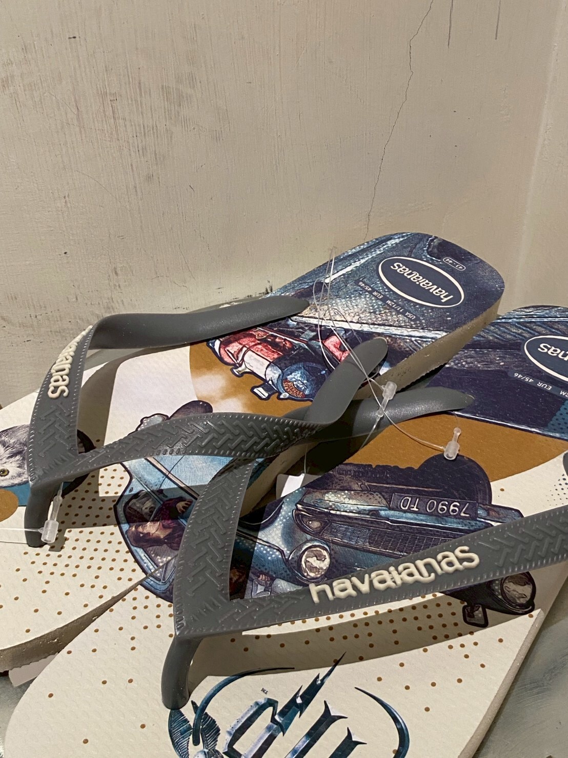 Havaianas 哈瓦仕 拖鞋 男女鞋 哈利波特 米灰 4141763-7469U
