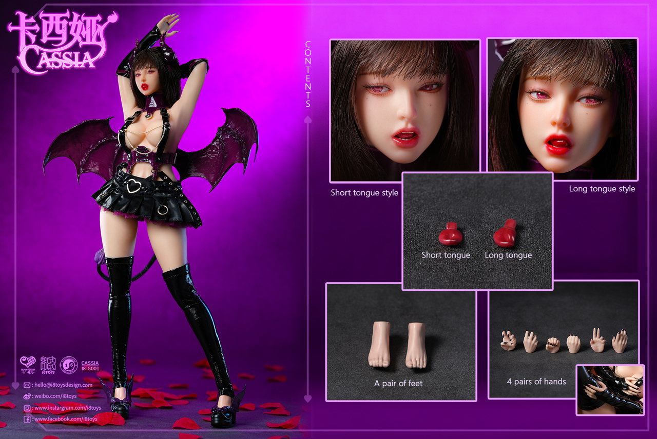 (預訂) I8TOYS × Jar i8-G001 1/6 Cassia Purple Succubus movable figure