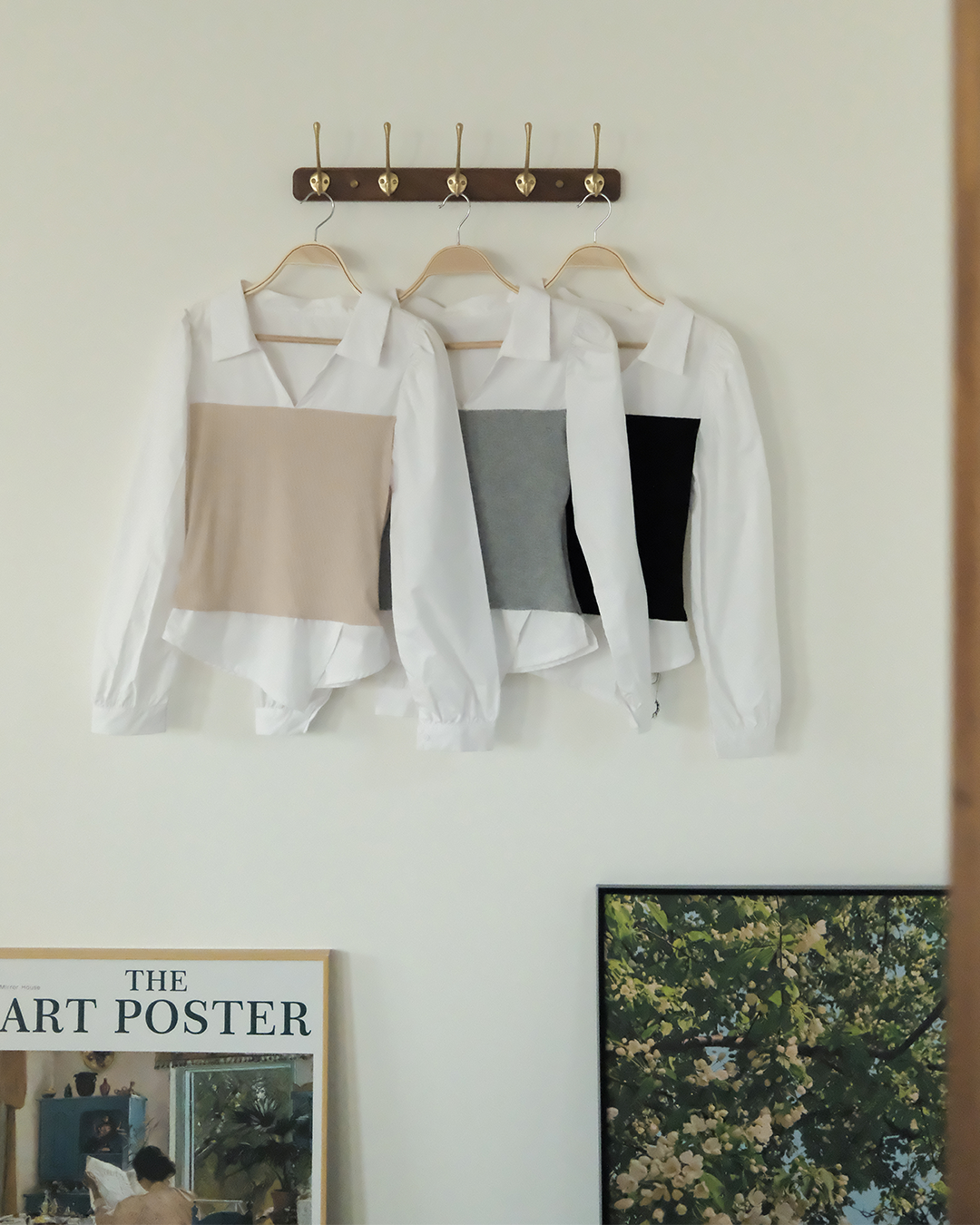 Darla知性假兩件襯衫 ( 3 colors)