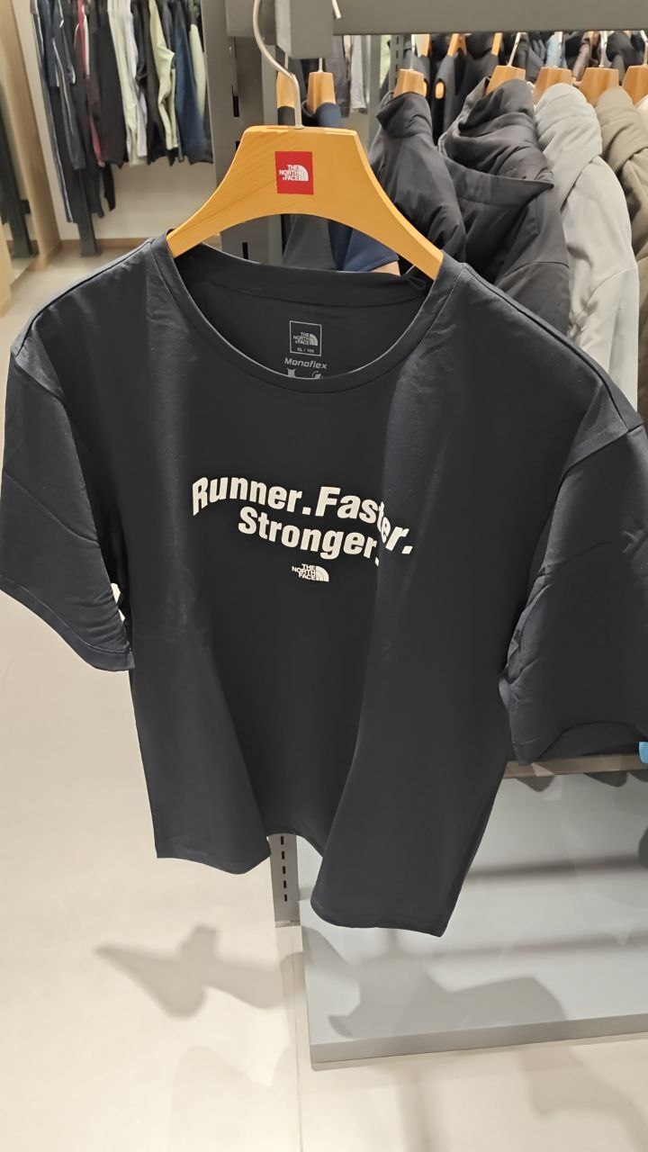 [K] THENORTHFACE BLACK M'S MOTION S/S R/TEE, NT7US16A-BLK (KTNF140)