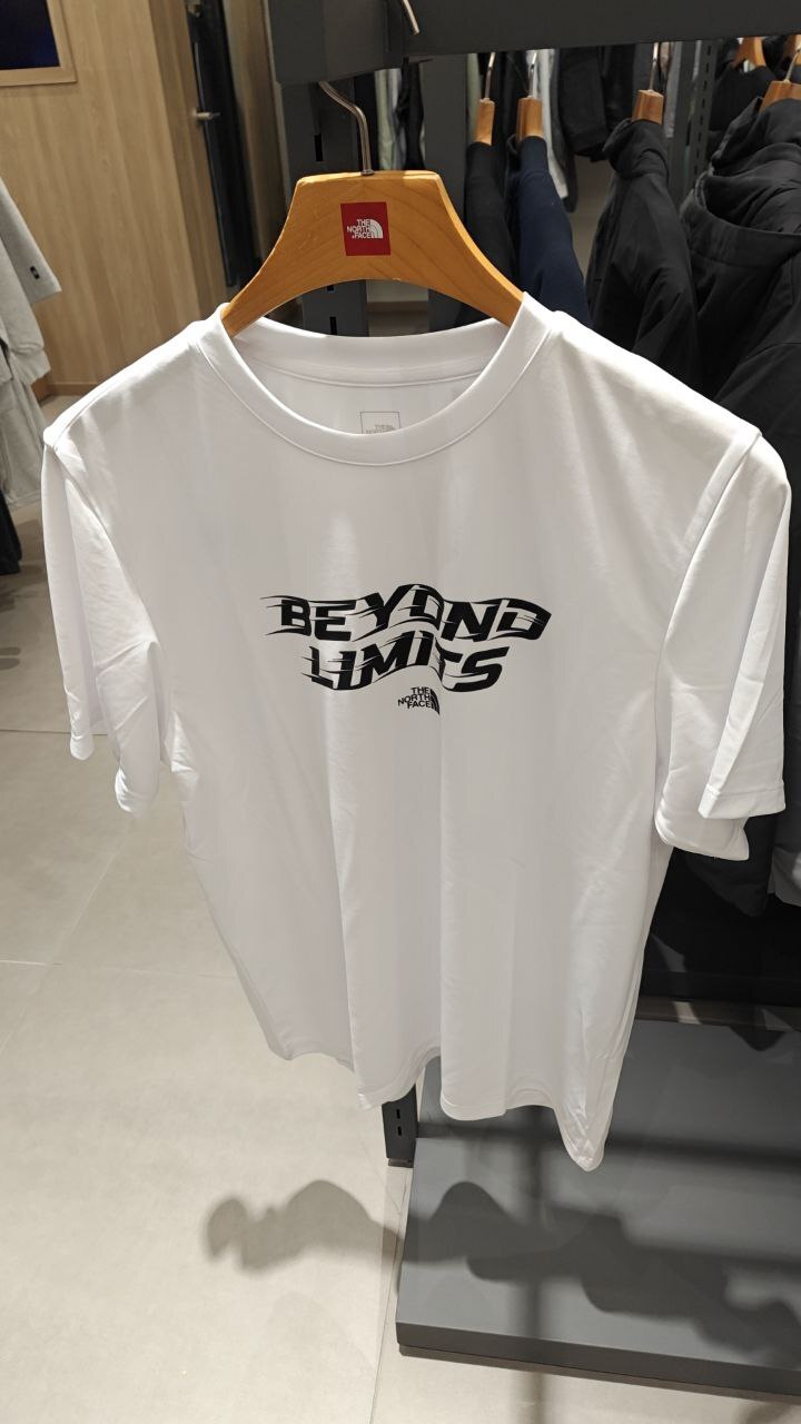 [K] THENORTHFACE WHITE M'S RECOVERY GRAPHIC S/S R/TEE, NT7US18B-WHT (KTNF143)