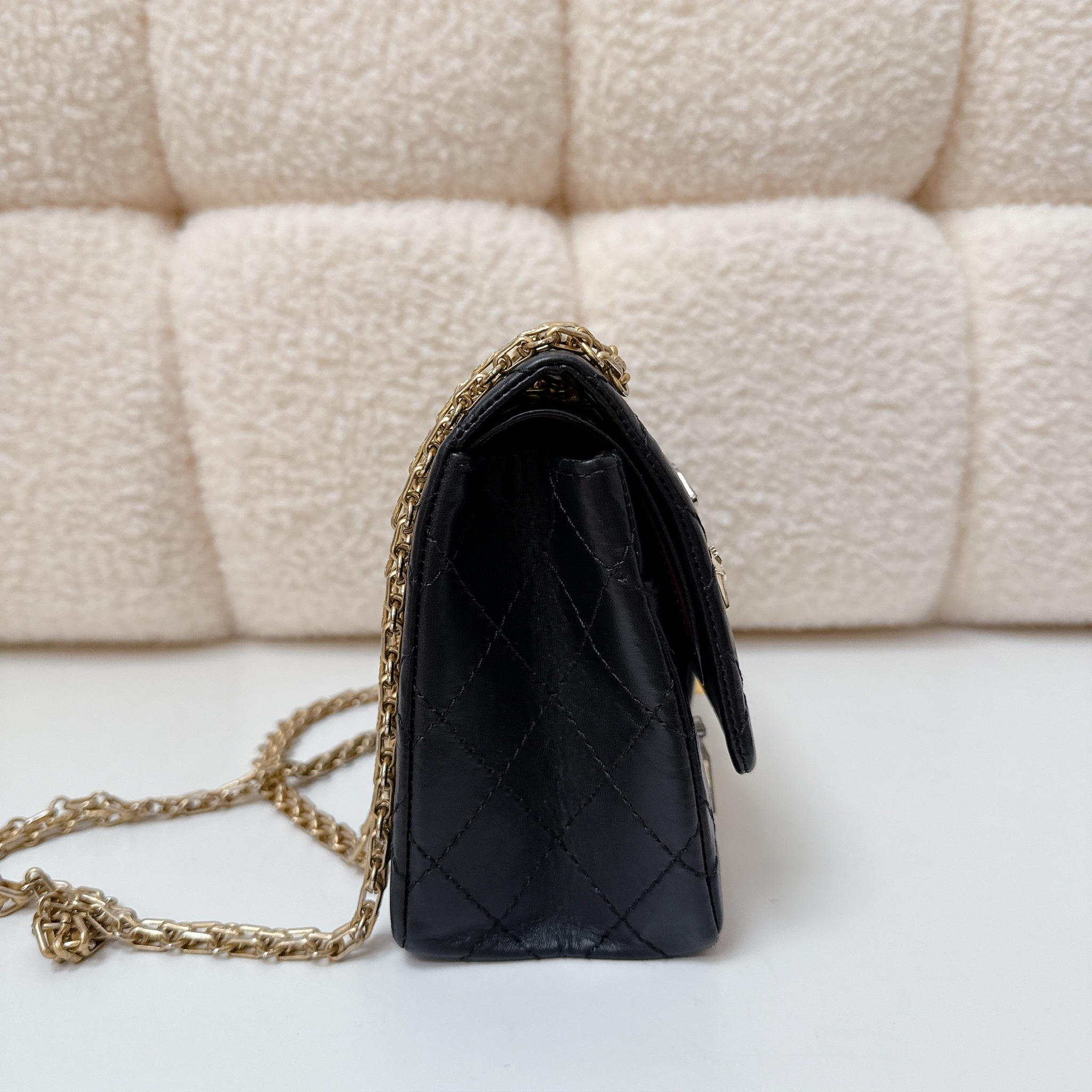 Chanel Limited Edition Lucky Charms Reissue 2.55 Flap Bag - Black / Ghw