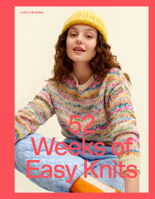 Laine - 52 Weeks of Easy Knits（52 週的簡單編織 精裝編織書）