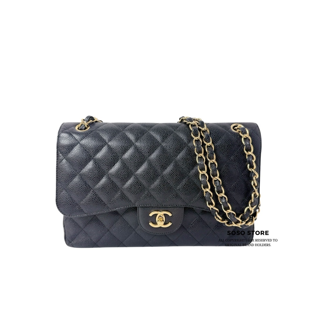 Chanel Jumbo Classic Flap - Black / Ghw