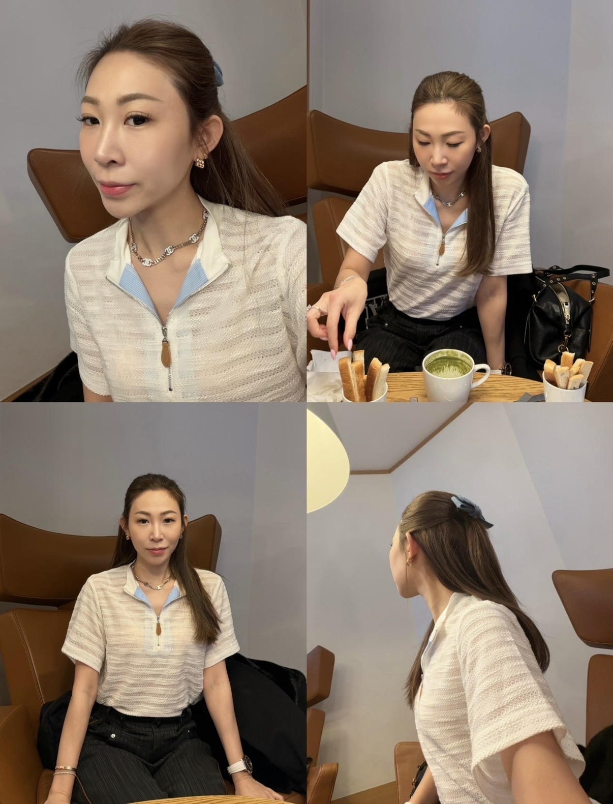 特選透氣暗紋針織上衣-預訂