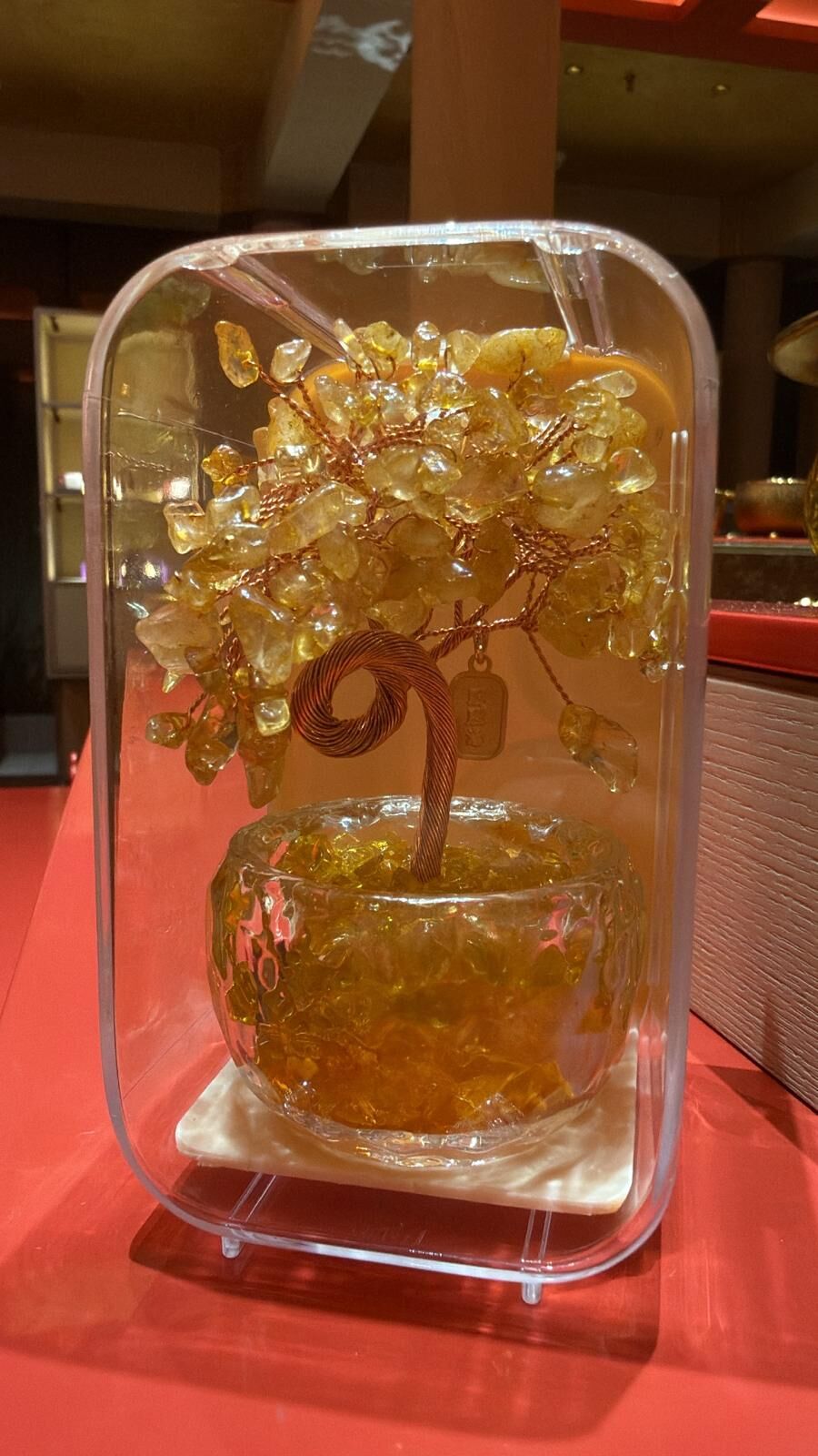 VY007 水晶搖錢樹（黃）