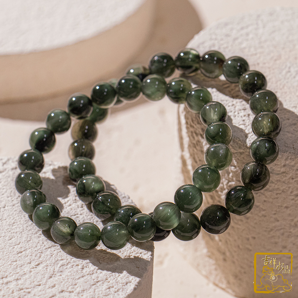 綠髮晶手珠 8mm 事業正財
