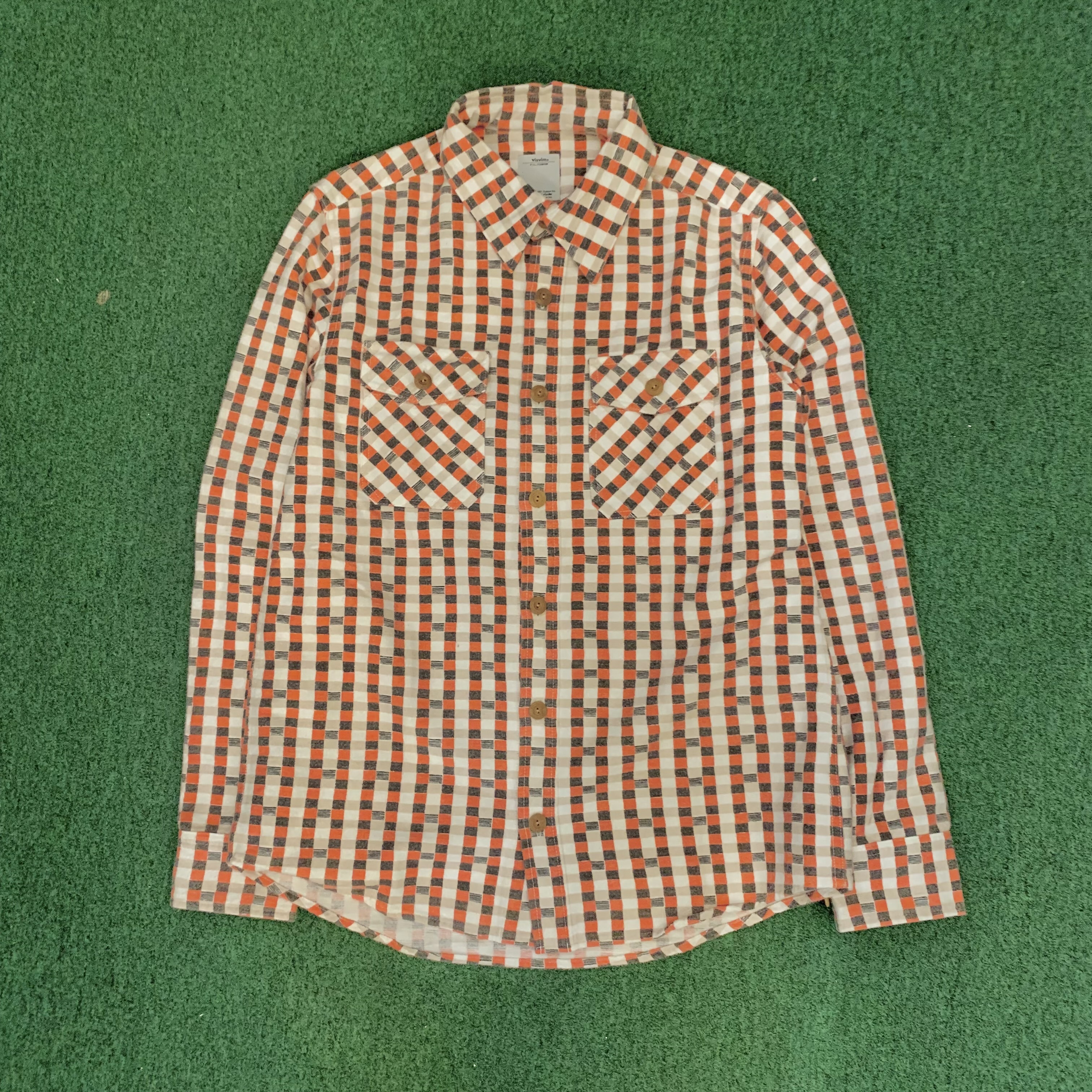 VISVIM BLACK ELK FLANNEL (PRINTED CHECK) - BLACK SIZE 2 IN STOCK NOW (現貨發售中)