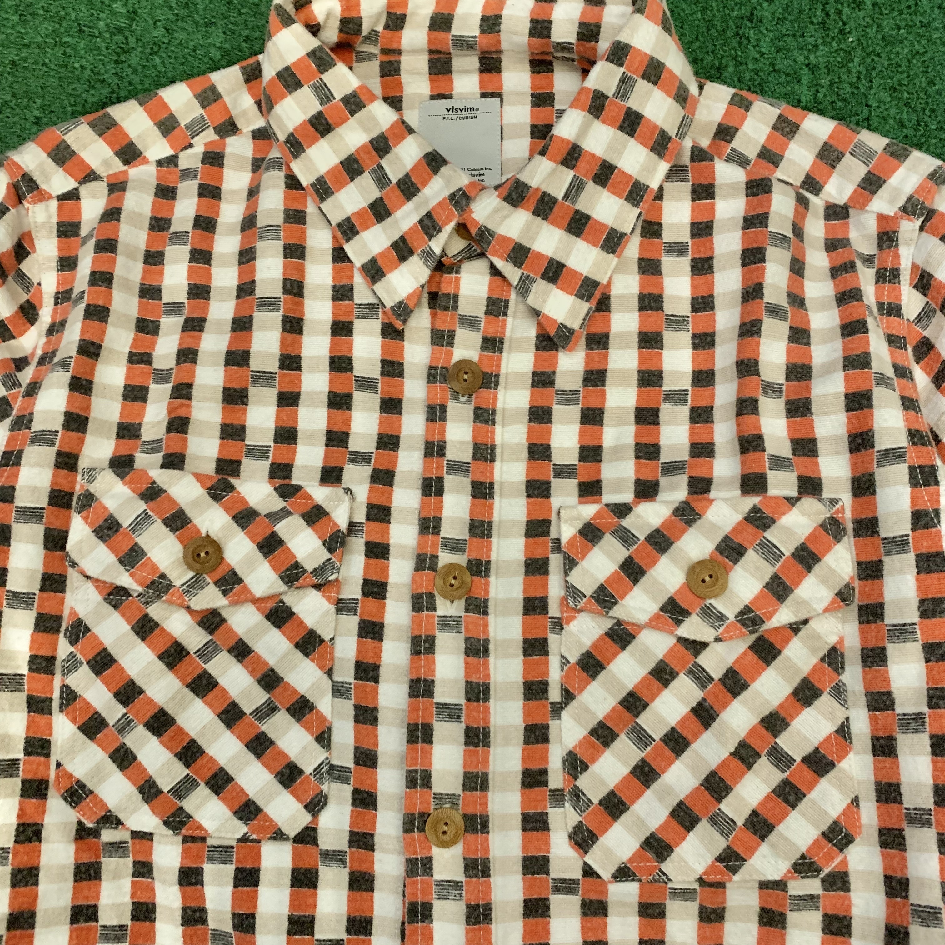 VISVIM BLACK ELK FLANNEL (PRINTED CHECK) - BLACK SIZE 2 IN STOCK NOW (現貨發售中)