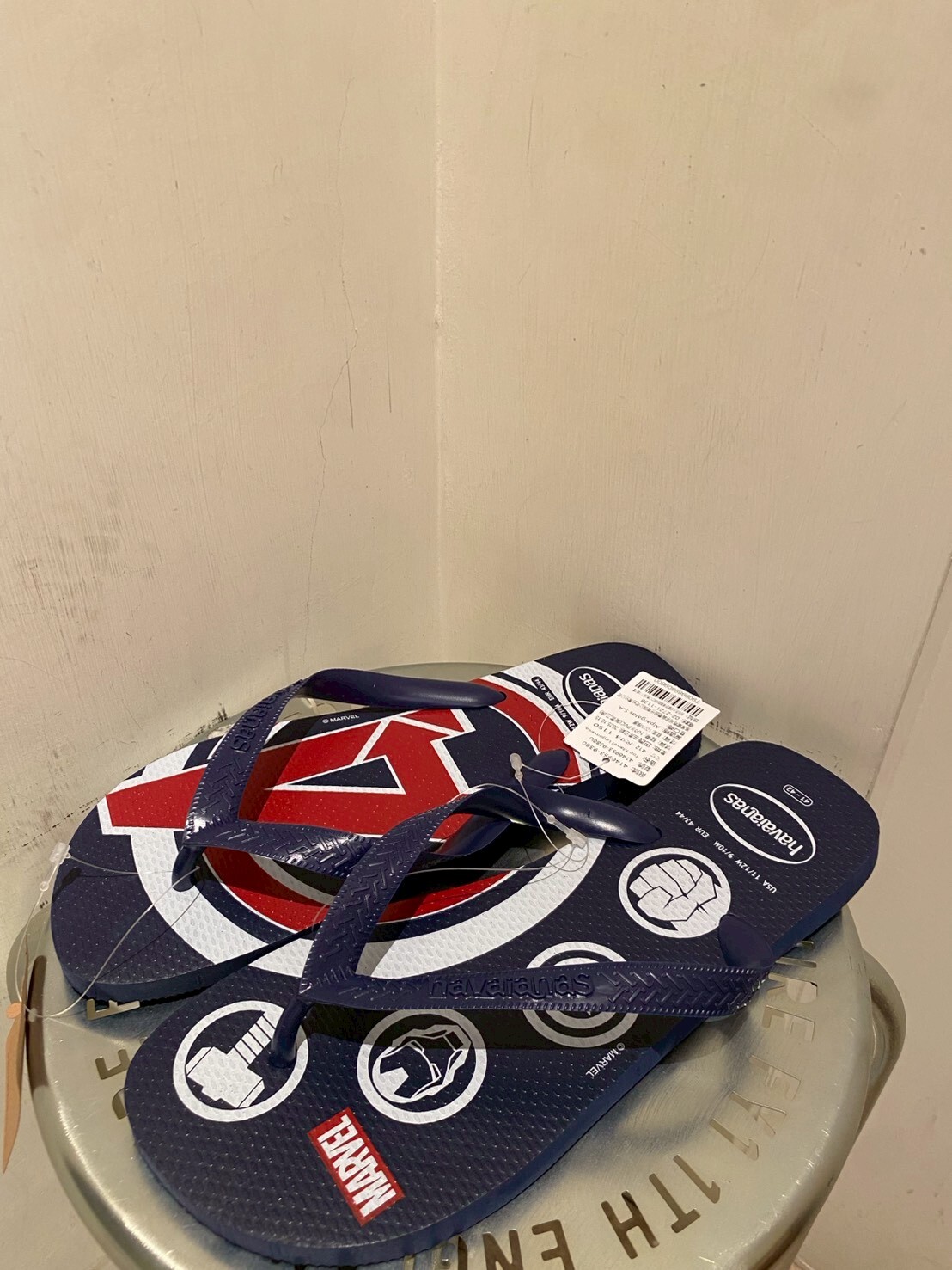 Havaianas 哈瓦仕 拖鞋 男鞋  美國隊長盾牌 海軍藍 4146953-9380U