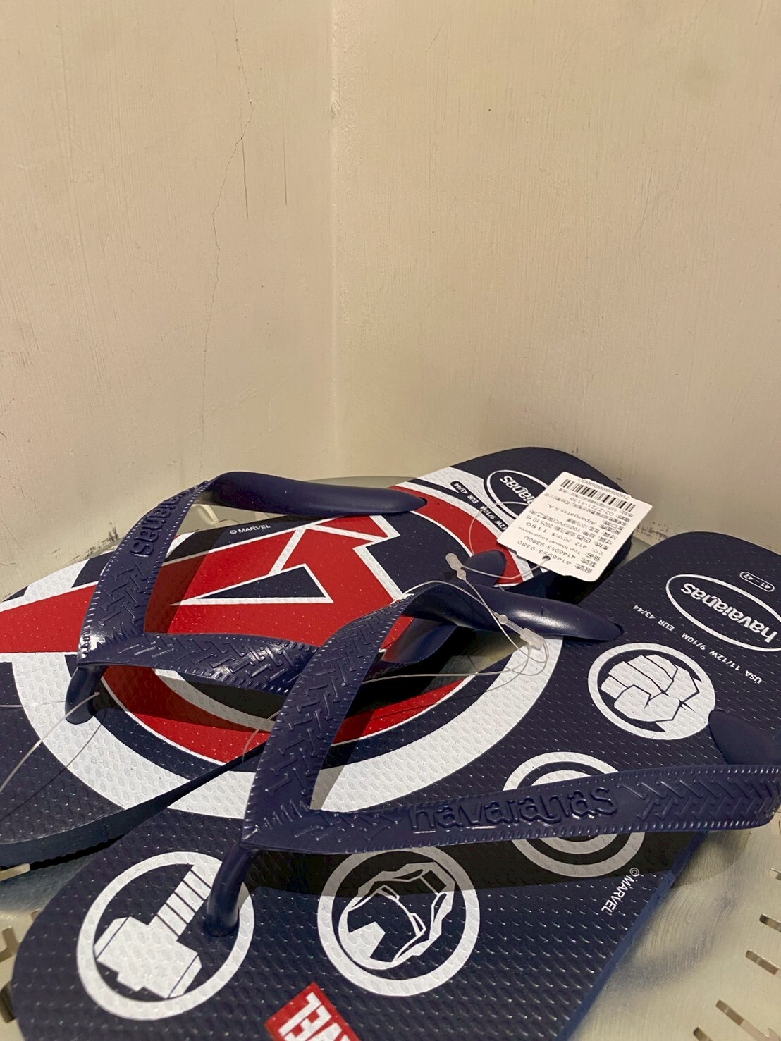 Havaianas 哈瓦仕 拖鞋 男鞋  美國隊長盾牌 海軍藍 4146953-9380U