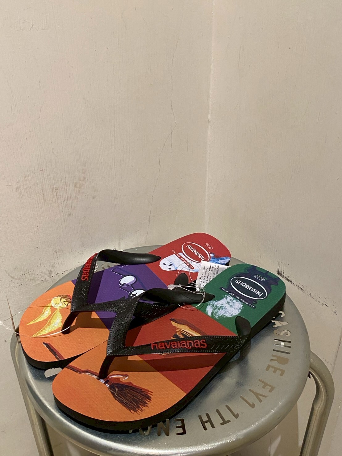 Havaianas 哈瓦仕 拖鞋 男女鞋 哈利波特 蒸氣火車 黑 4141763-1069U