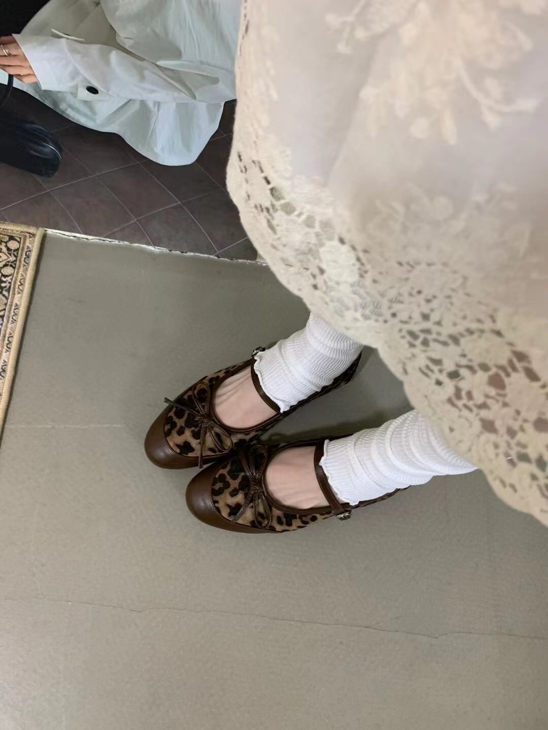 造型感一字蝴蝶結單鞋