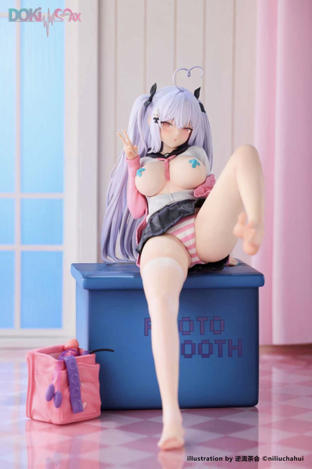 「R18.JAPAN」「預購」日版 朱鷺咲澪 大頭貼 1/6 Scale Figure (原畫 : 逆流茶會) [附特典 : 原畫掛畫]