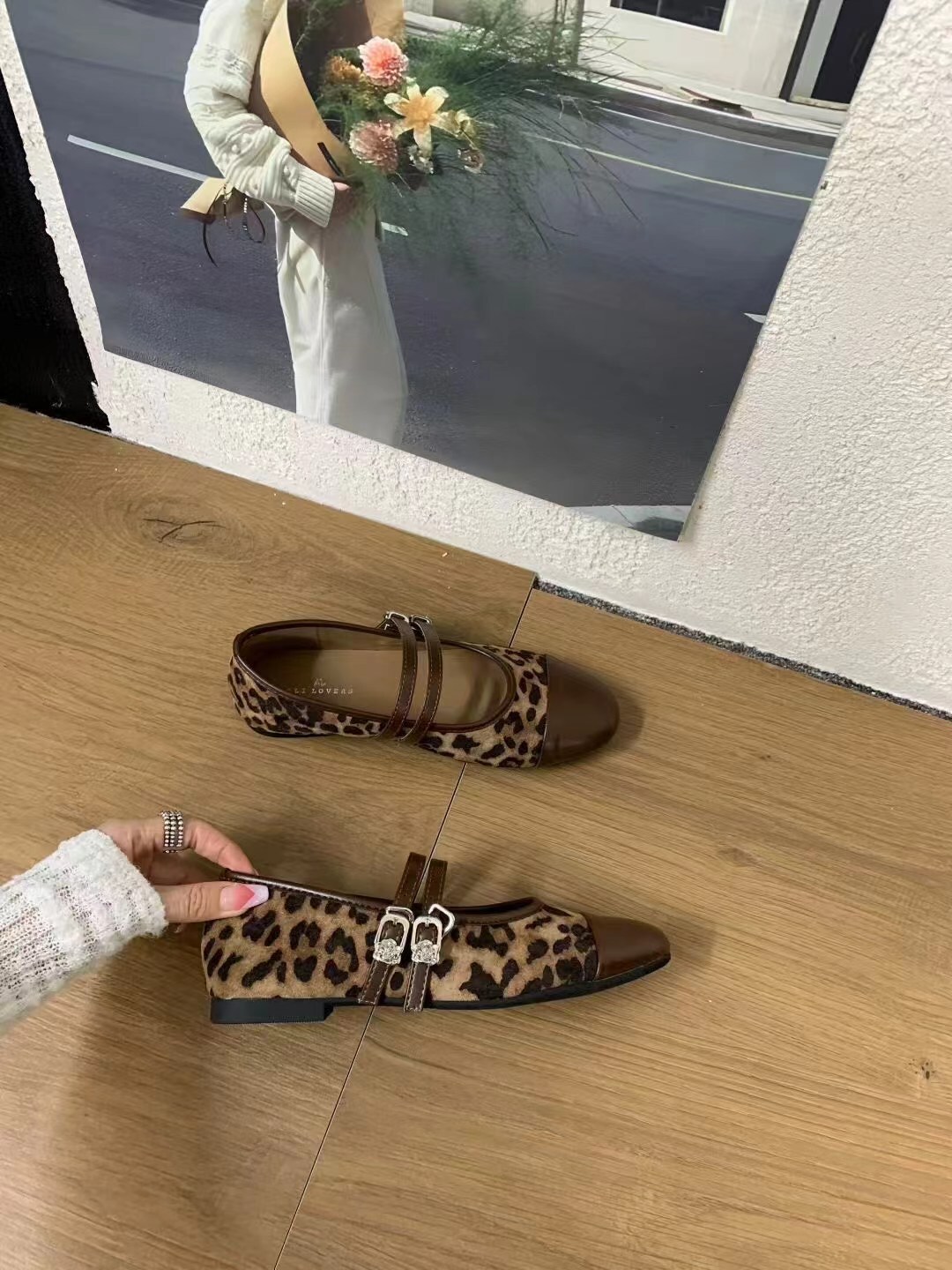 拚色雙線舒適瑪麗珍