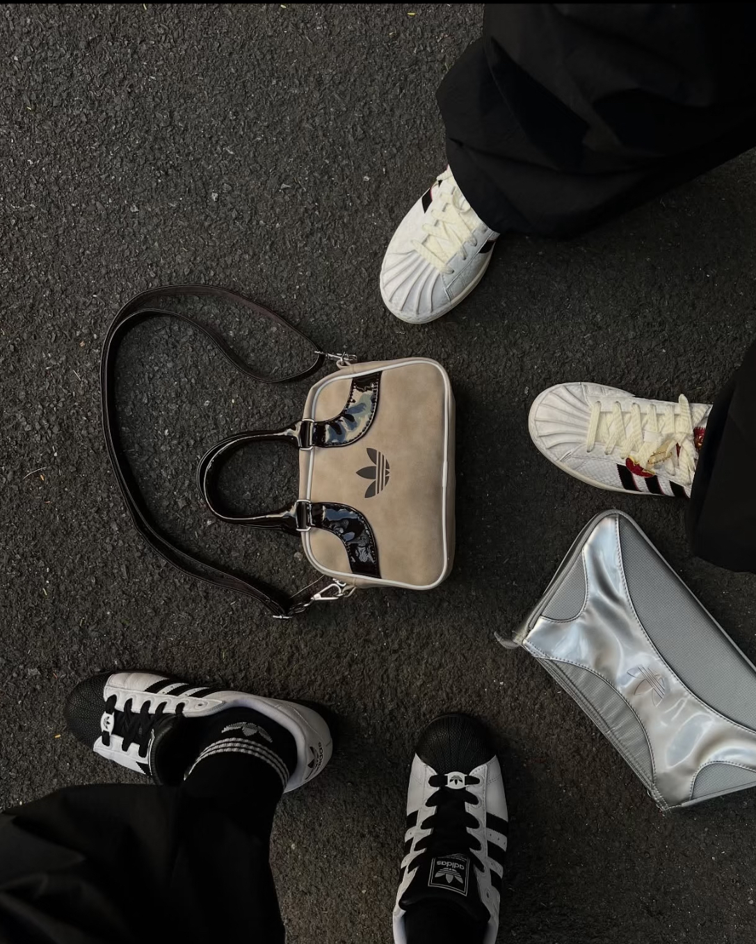 代購-Adidas Originals 拉鍊開合 保齡球包 手提包 迷你 棕色