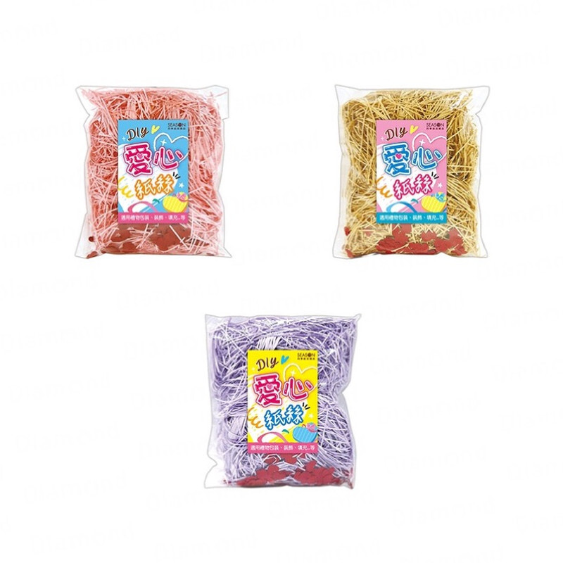四季紙品 愛心紙絲(大)【DIY191】