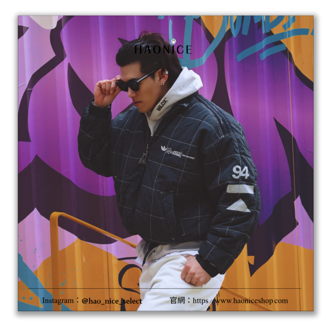 【HAO NICE】三方聯名💥Adidas originals x Bad Bunny x Mercedes-AMG PETRONAS F1 立領絎縫賽車外套 長袖 薄外套