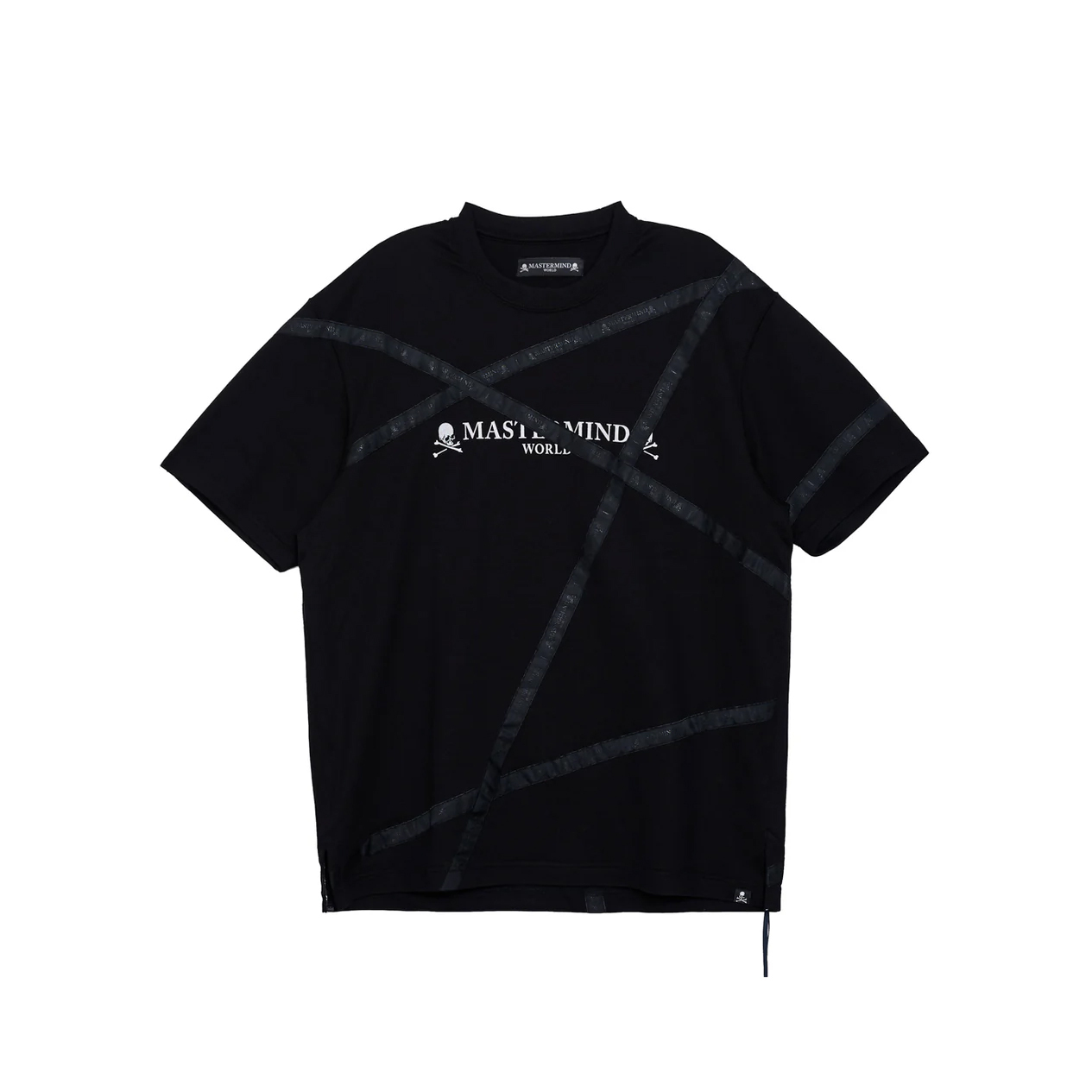 MASTERMIND WORLD WRAPPED SS TEE BOXY FIT MMW 緞帶 串標 骷髏 短T-MW26SE1-TS078