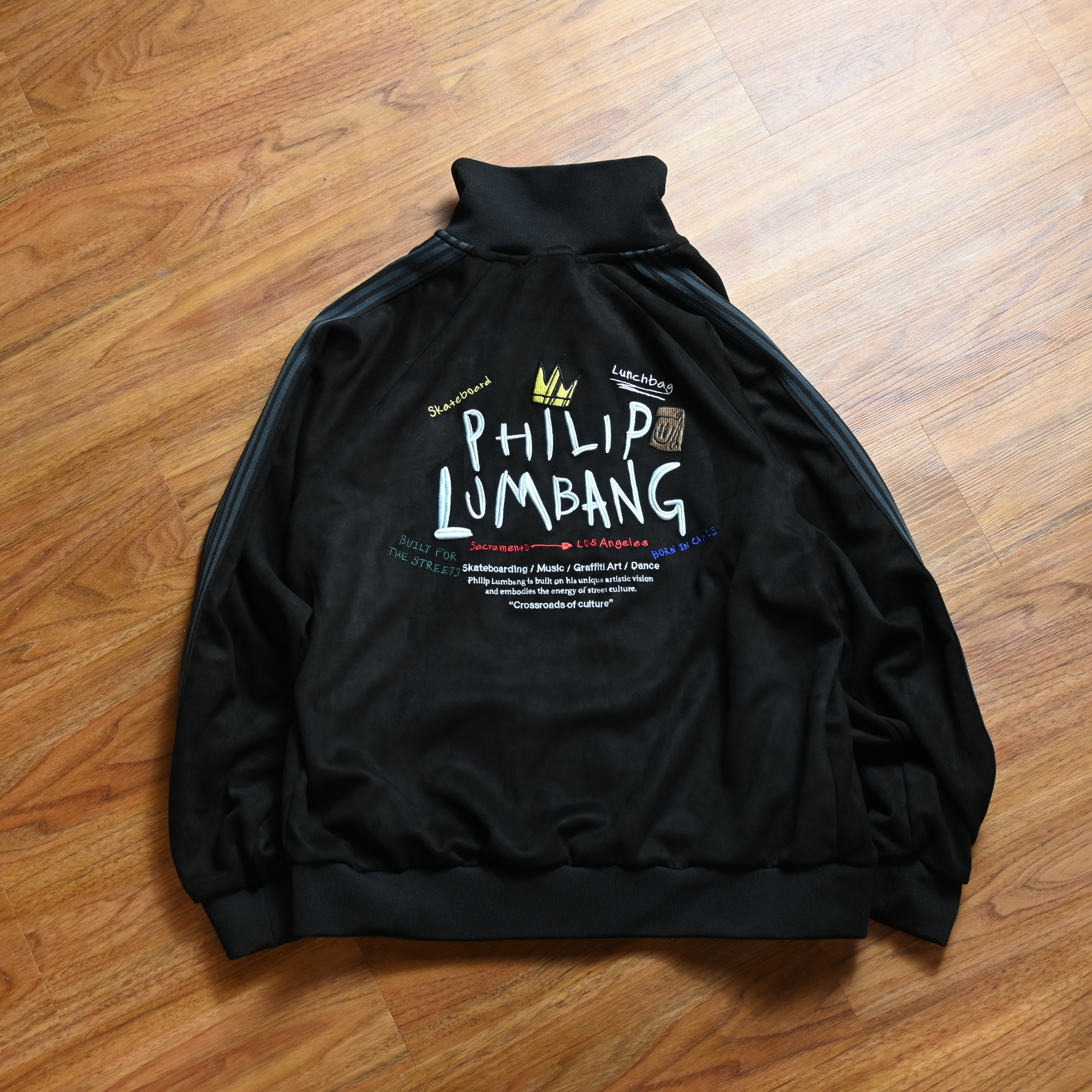 Philip Lumbang JP Suede Touch Back Logo Track Jacket