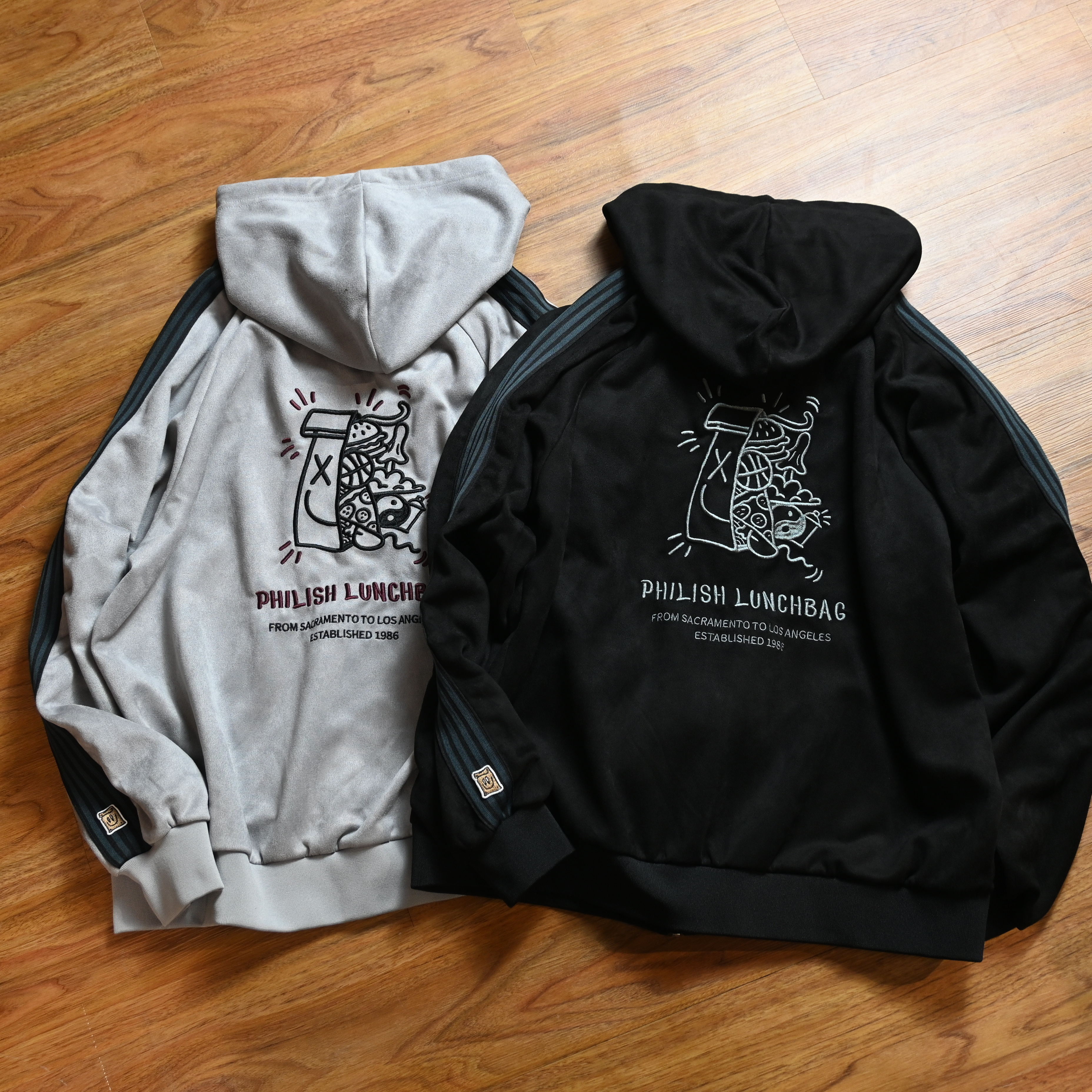 Philip Lumbang JP Suede Touch Lunch bag Track Hoodie