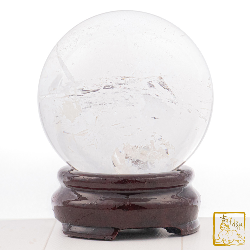 白水晶球 6.4cm 淨化磁場