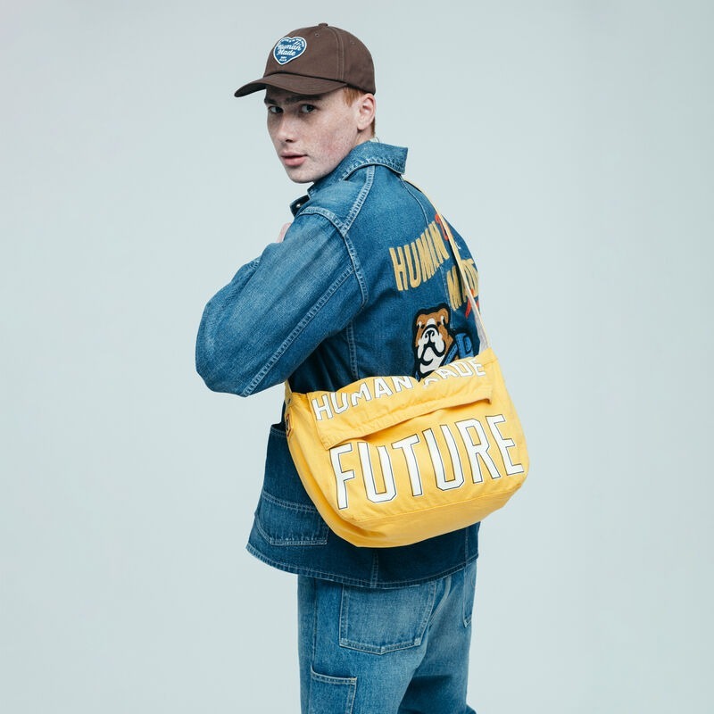 預購┃HUMAN MADE MAIL BAG MEDIUM 雙面郵差包 M號 黃色