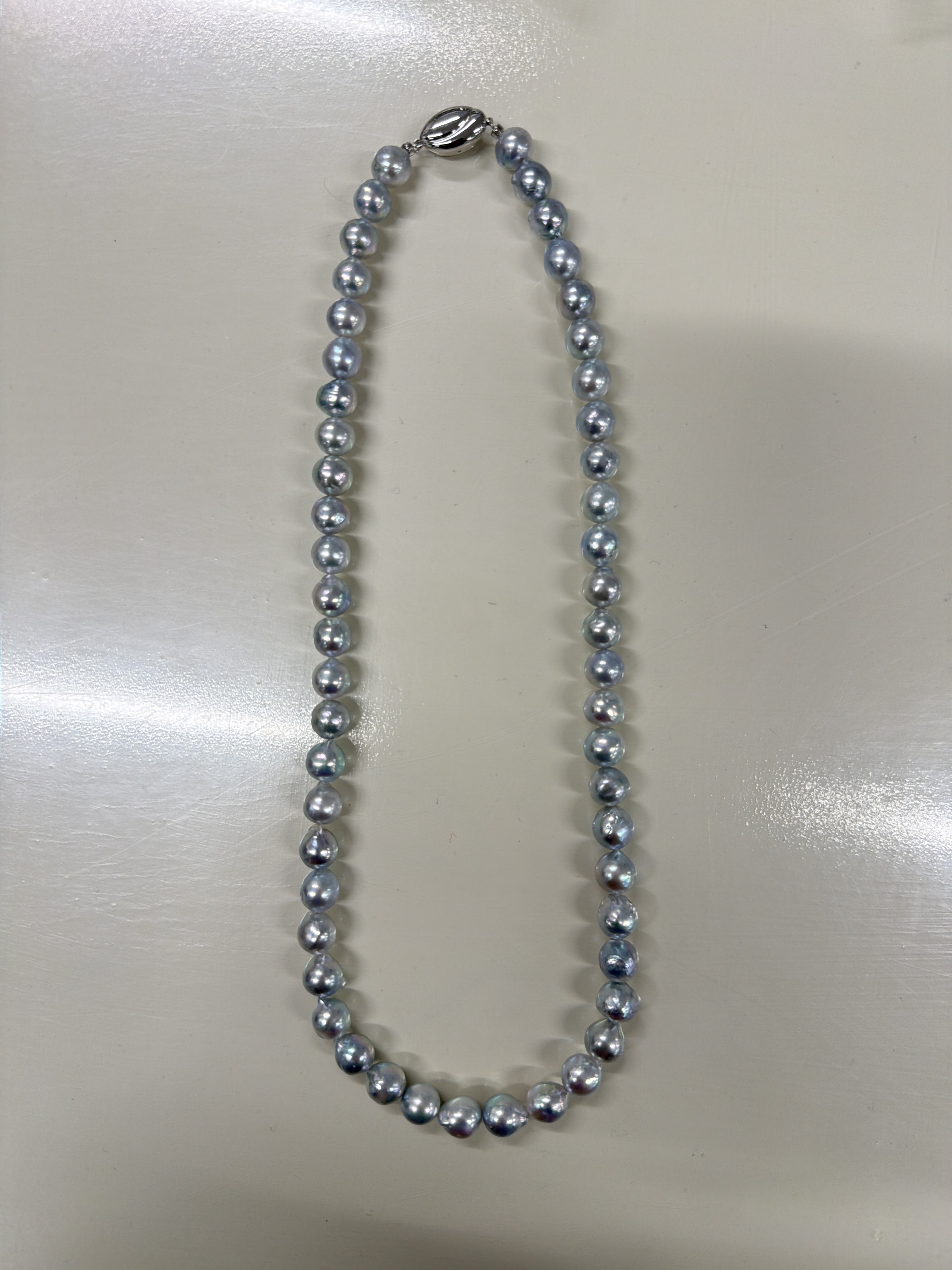 RF25 激罕日本天然海水珍珠頸鏈(50cm/約9.0毫米)