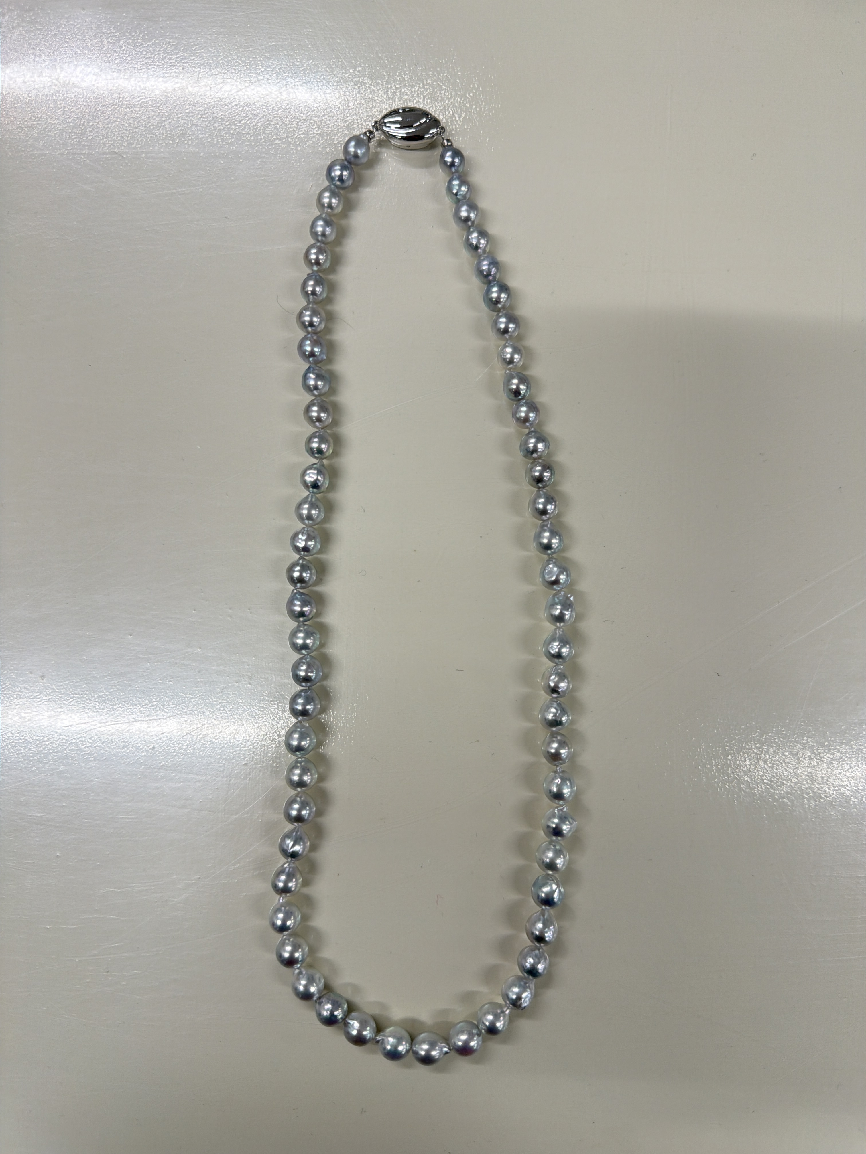 RF27 激罕日本天然海水珍珠頸鏈(50cm/約7.0毫米)