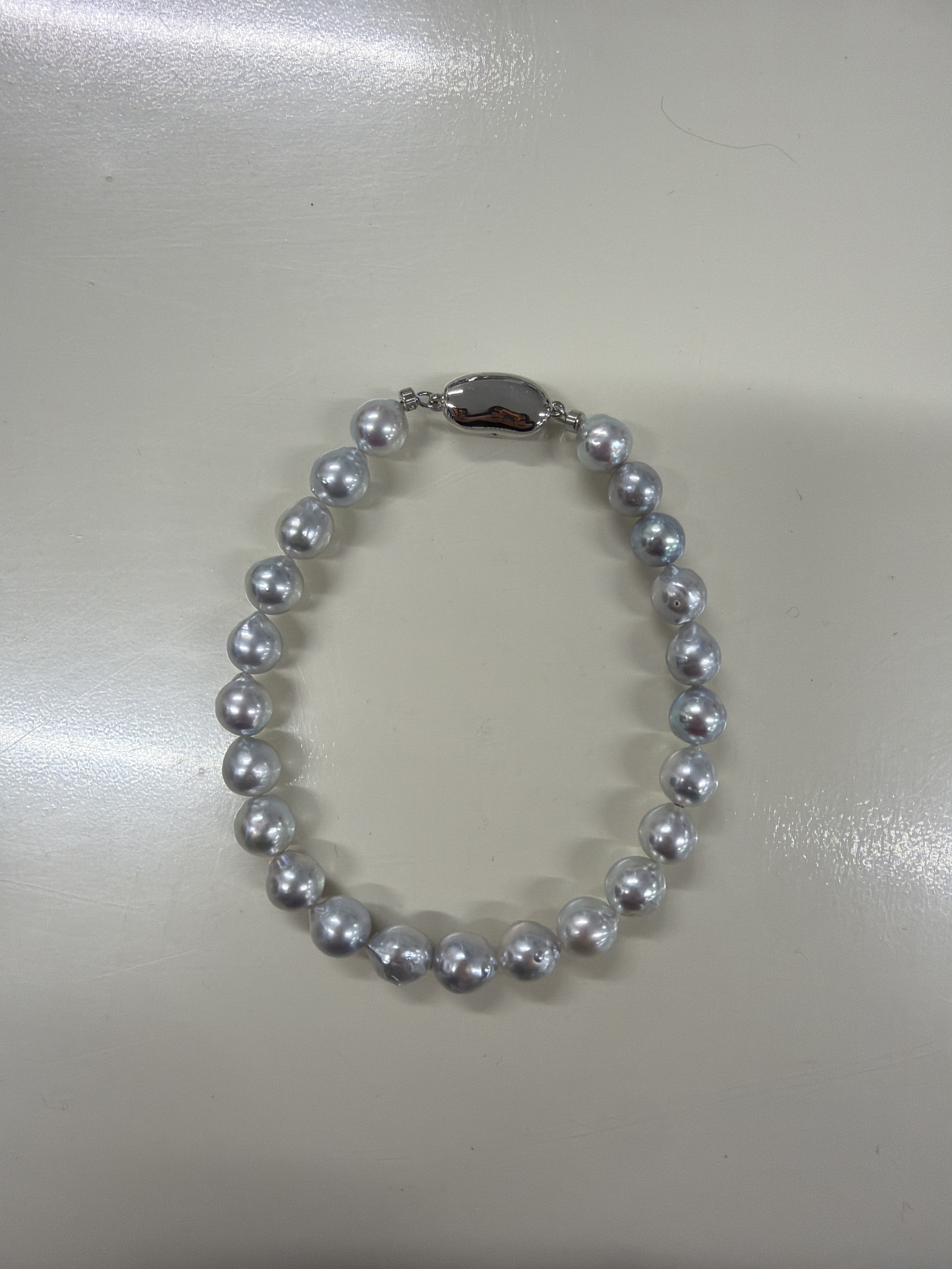 RF35 激罕日本天然海水珍珠手鏈(20cm/約7.0毫米)