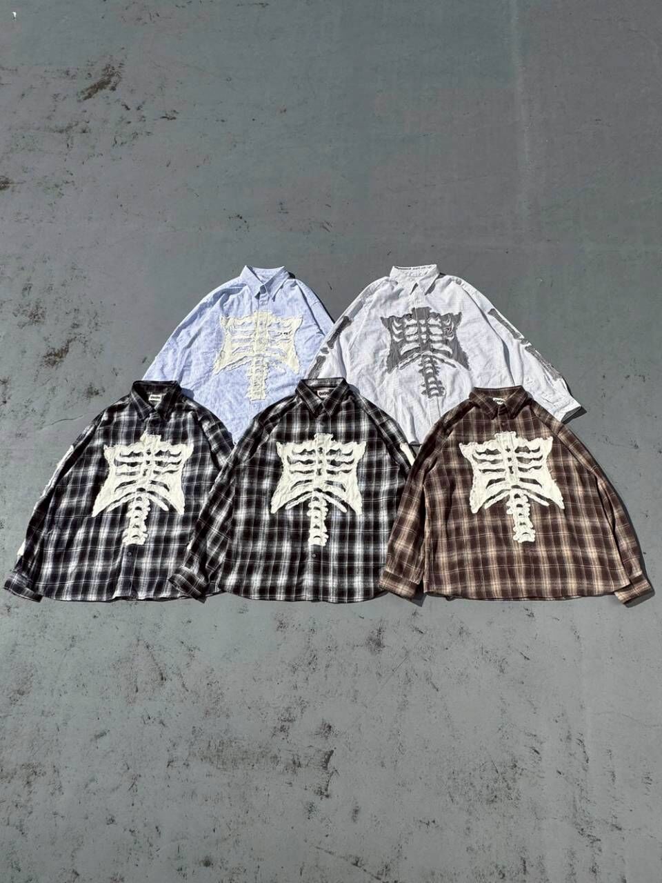 【9090】0307 發售 骨頭長袖襯衫