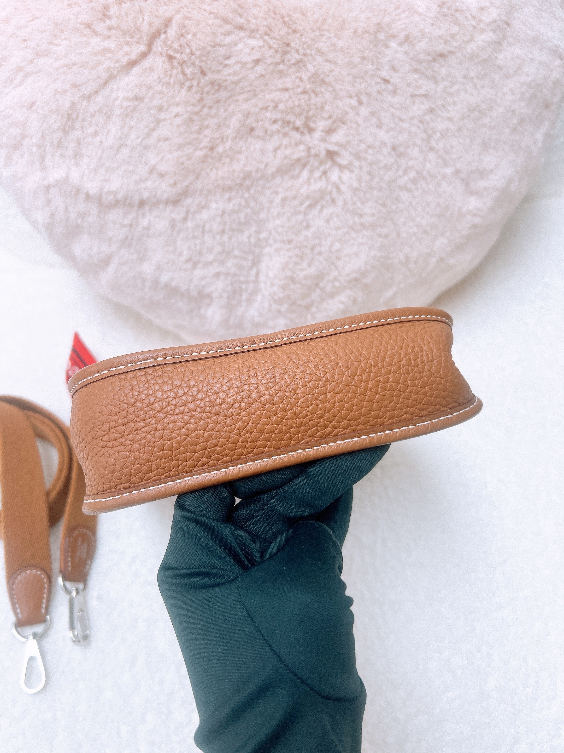 Hermes mini evelyne (gold PHW/ stamp W)