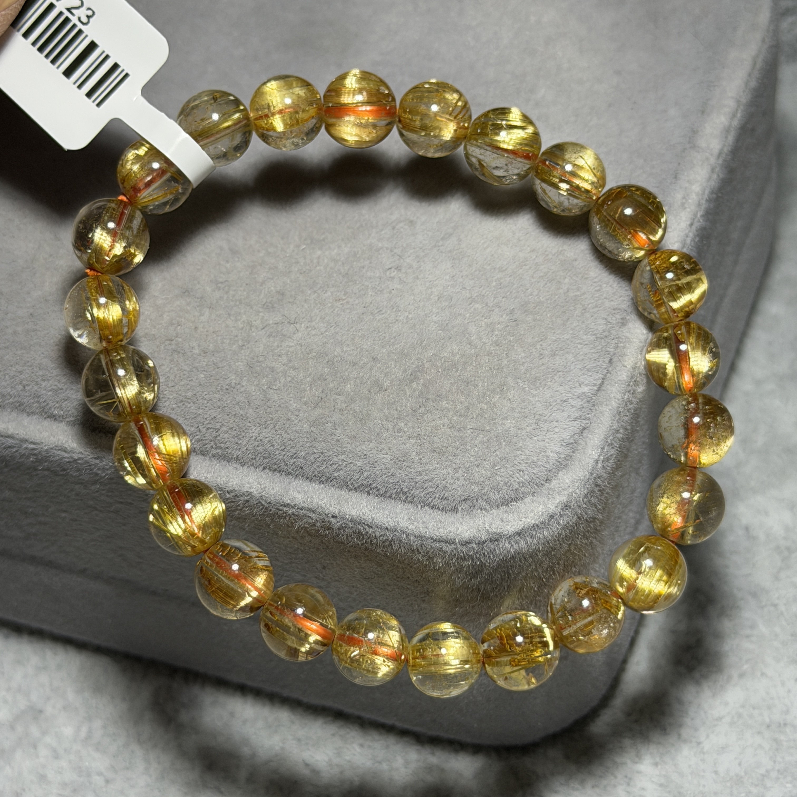 高級數金鈦晶 約7.8mm AK1723