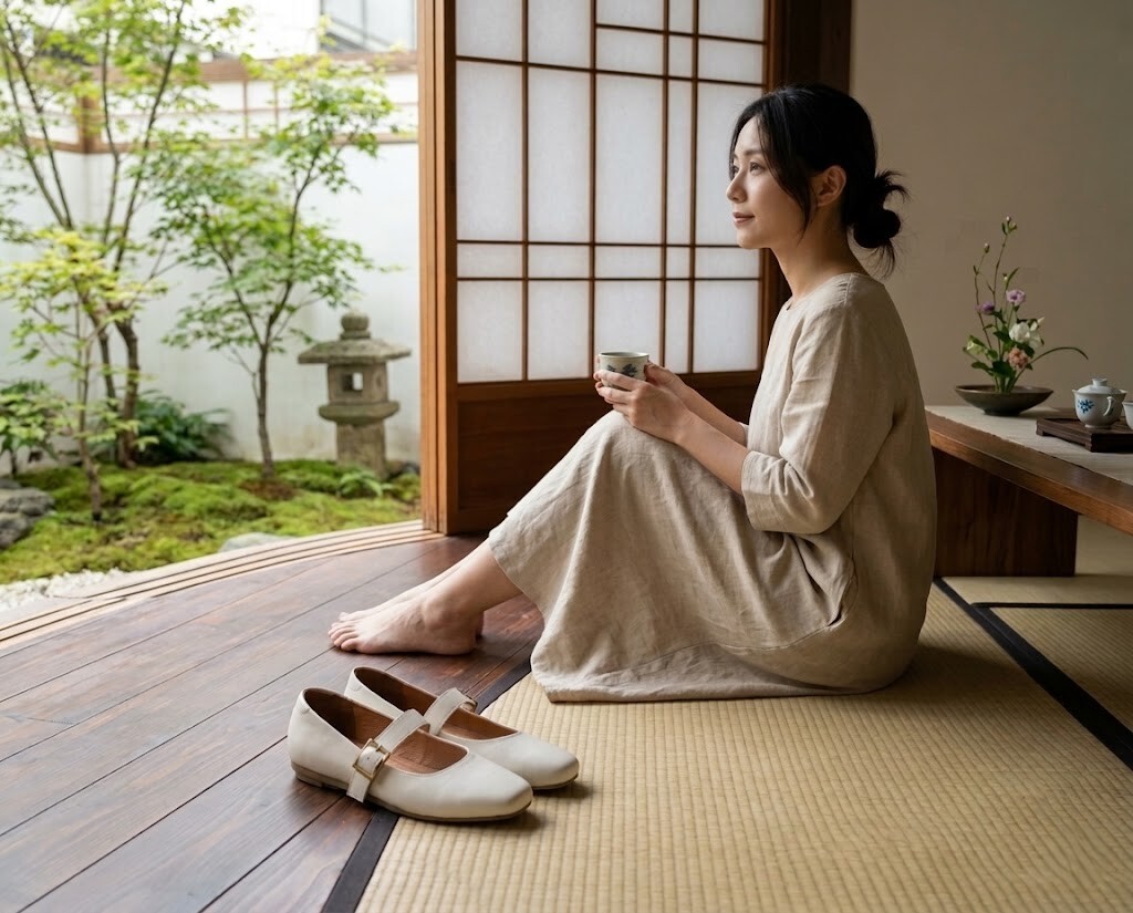 全真皮內裡吸濕排汗防腳臭，出國去日式餐廳脫鞋不尷尬，愛麗絲瑪莉珍鞋給雙腳會呼吸的舒適感。