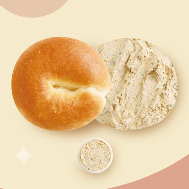 【查理布朗】招牌肉鬆奶油抹醬貝果