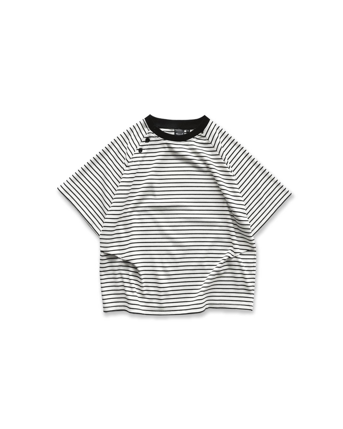 Neverland｜Button Stripe Tee