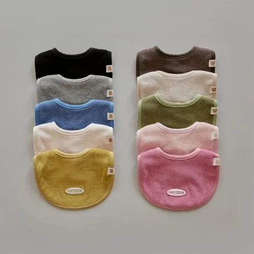 25F/W DTD果凍標籤毛圈布系列-姓名訂製款寶寶專屬圍嘴