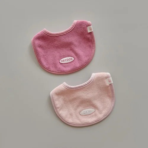 25F/W DTD果凍標籤毛圈布系列-姓名訂製款寶寶專屬圍嘴