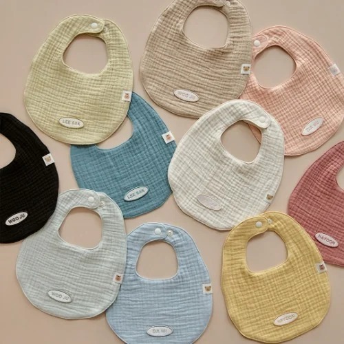 DTD Rainbow 6重棉紗系列-姓名訂製寶寶專屬圍嘴