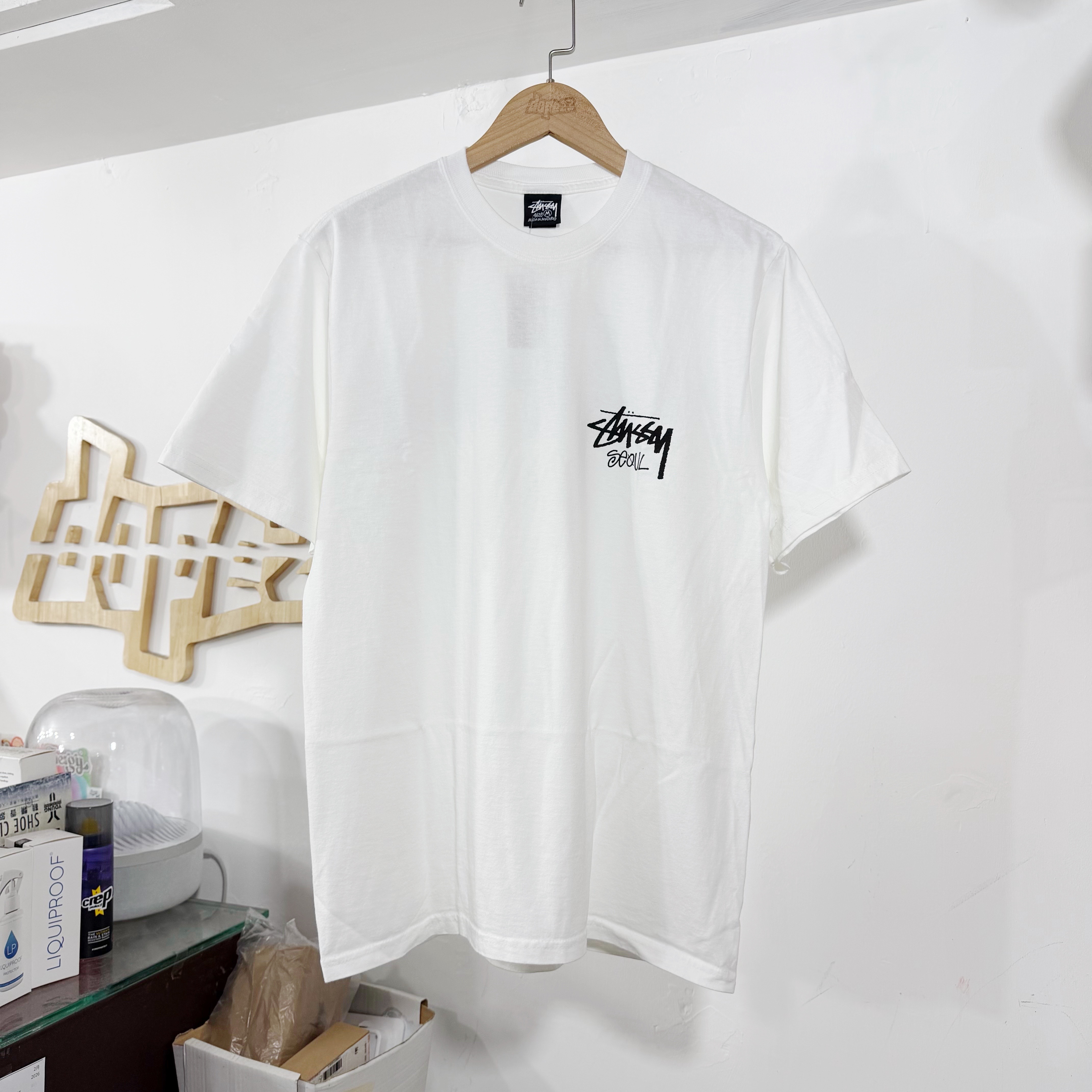 STUSSY STOCK SEOUL SHOP TEE 首爾限定 短袖  WHITE
