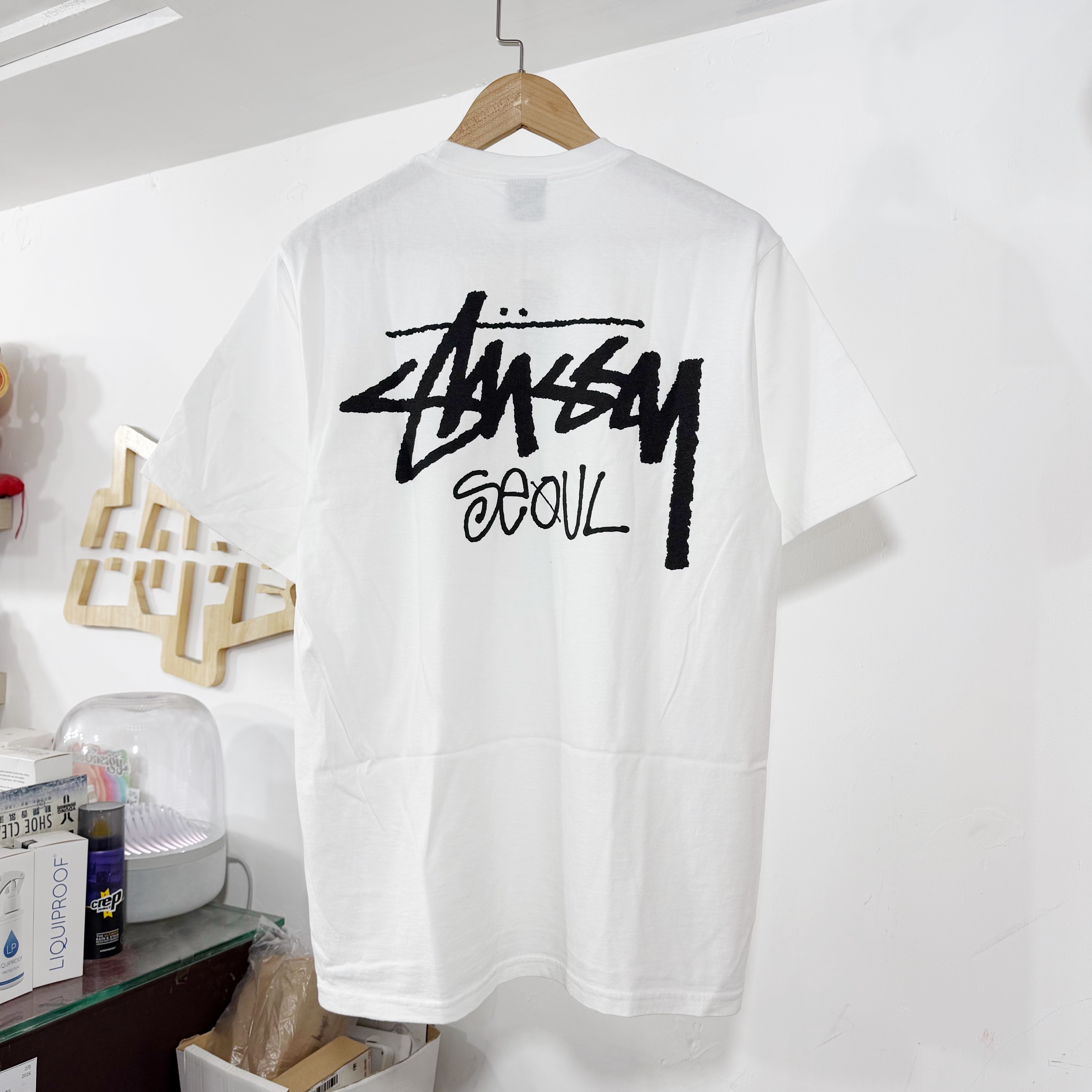 STUSSY STOCK SEOUL SHOP TEE 首爾限定 短袖  WHITE