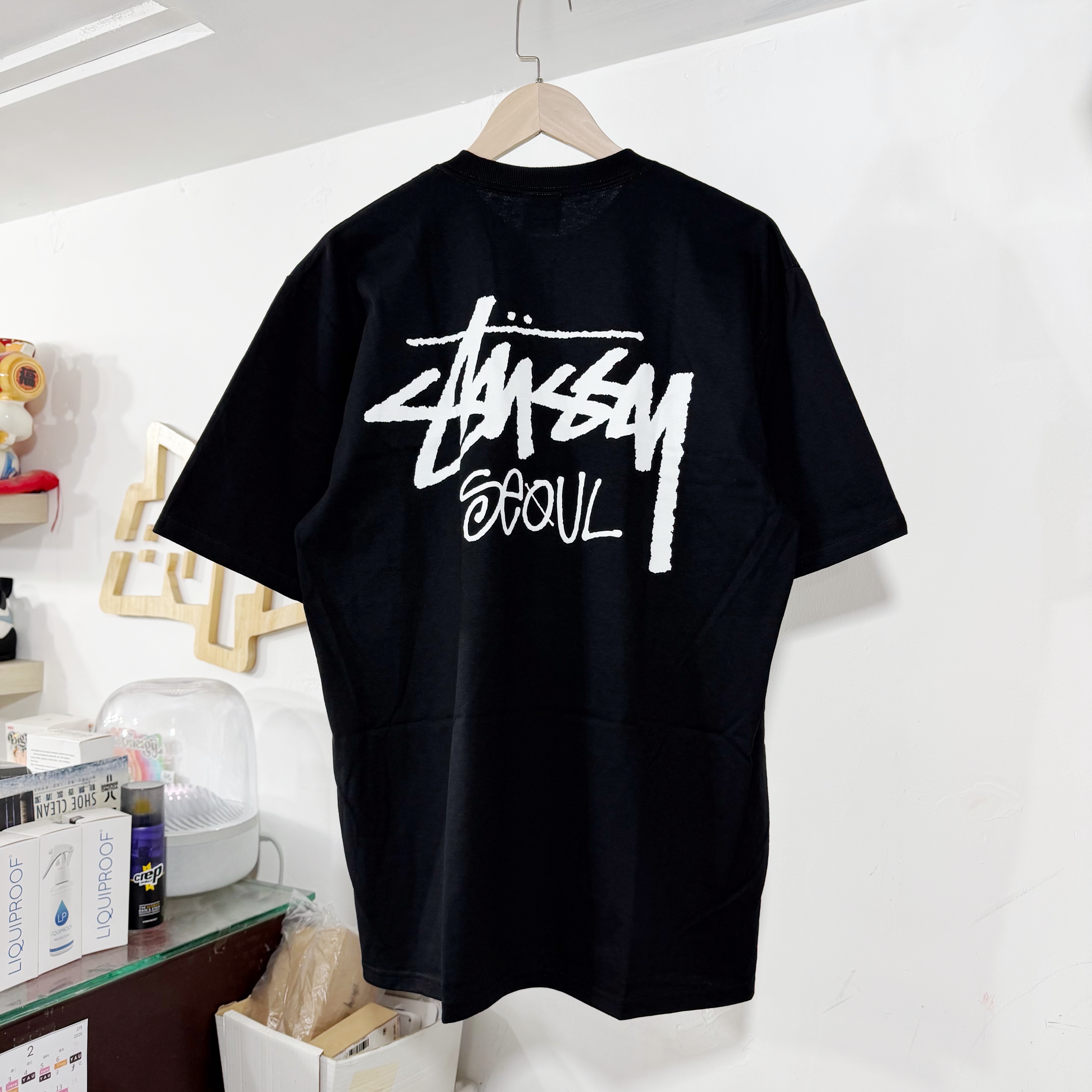 STUSSY STOCK SEOUL SHOP TEE 首爾限定 短袖 BLACK