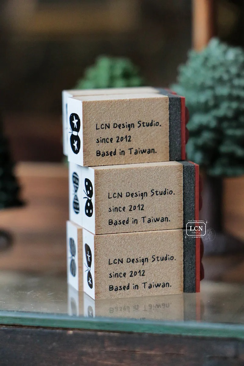 貝殼蝴蝶 8入 壓縮木印章組｜｜吉LCN