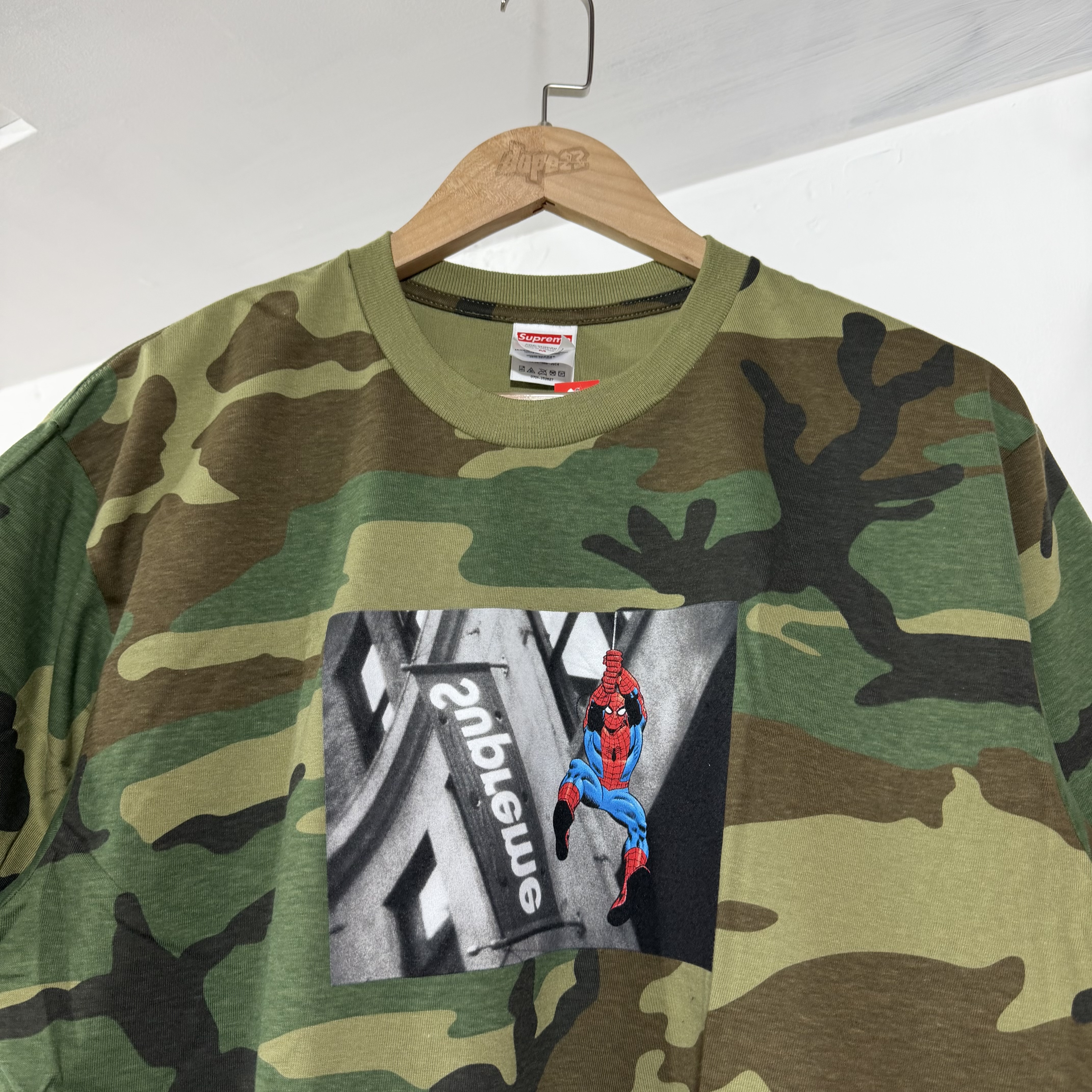 Supreme® SS26 Spider-Man Tee Woodland Camo